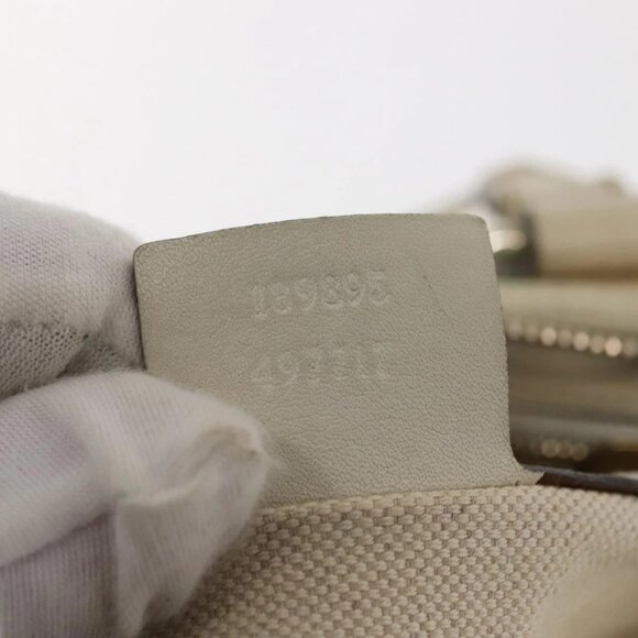 GUCCI GG Supreme Hand Bag PVC White 189895 Auth 146608 - Picture 13 of 16